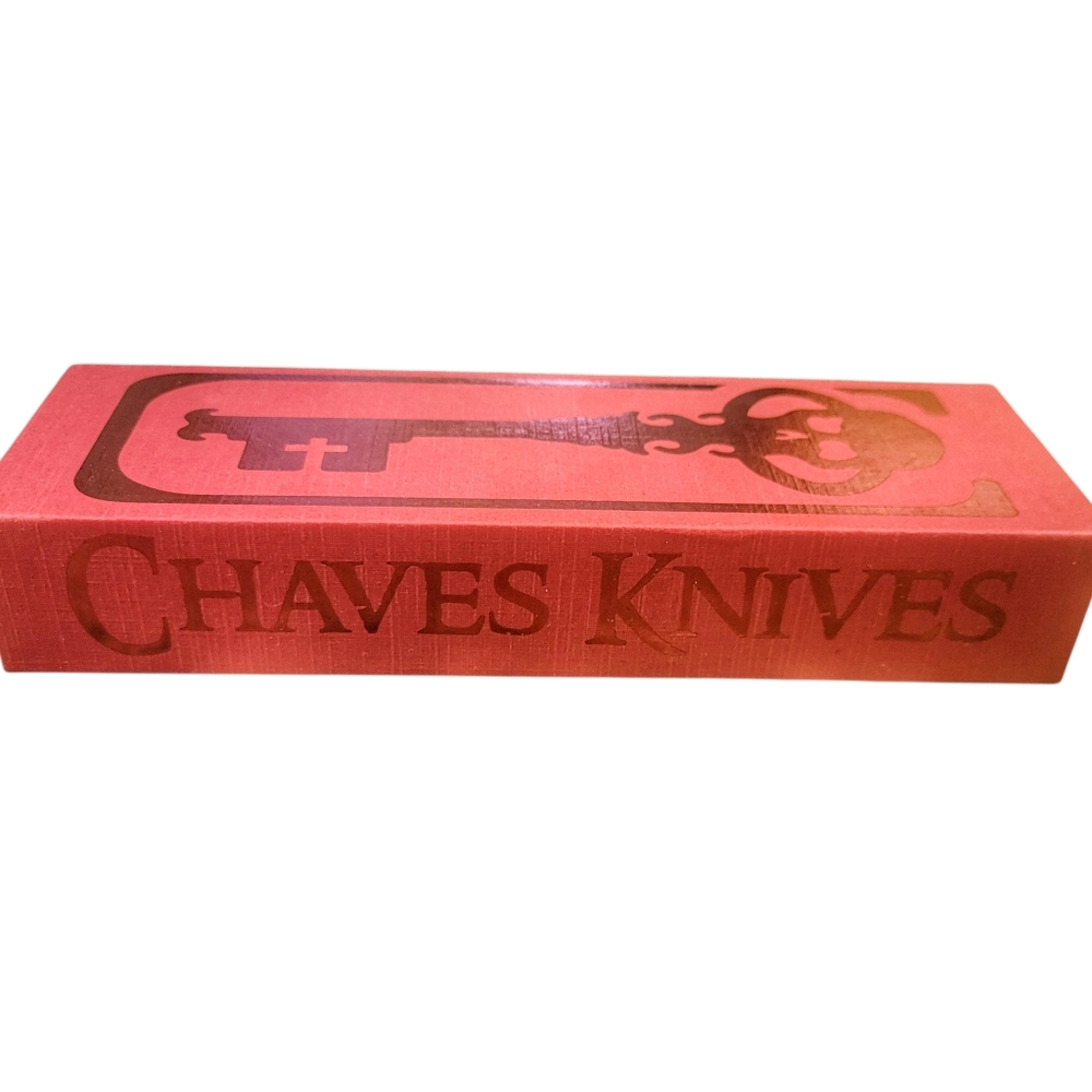 Chaves Knives // Vertical Lines Clicker Pen // Exclusive Black & Blue Ano - Picture 16 of 16